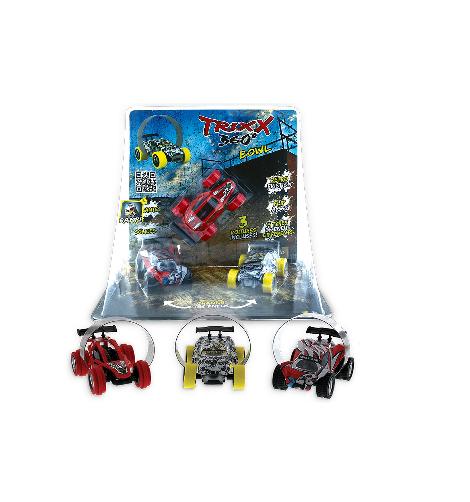 Trixx 360 - 3 Stuntcars rood-wit-rood EXTRA GROTE STUNTRAMP, Ophalen of Verzenden, Nieuw