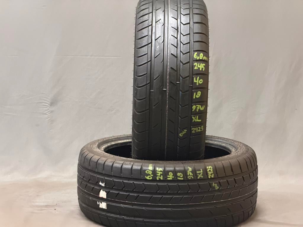 245/40/18 Goldline Zomerbanden 6.8mm 2 stuks 70 euro, Auto-onderdelen, Banden en Velgen, Ophalen, 18 inch, Band(en), Personenwagen