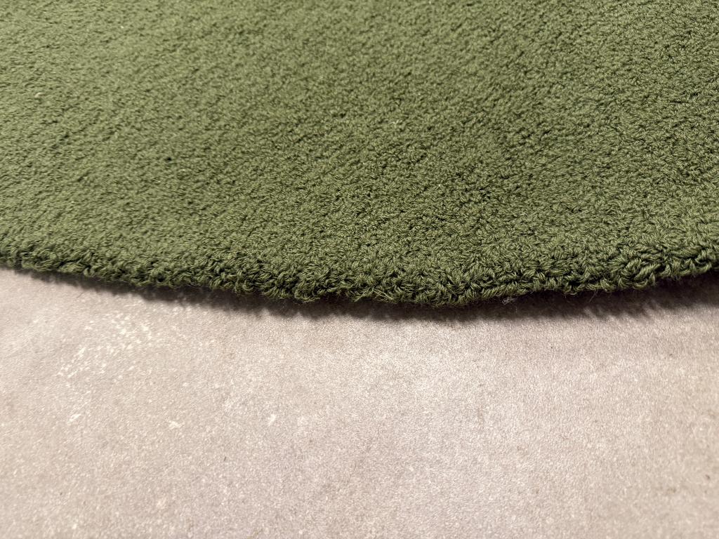 Vloerkleed Brink en Campman Flaire Loop Moss 240 x 240 rond, Huis en Inrichting, Vloerkledenloft, Overige kleuren, Ophalen of Verzenden