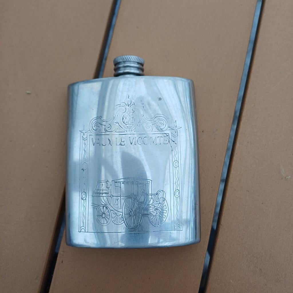 Vintage Alchemy Pewter Sheffield England Flask, Antiek en Kunst, Antiek | Tin, Ophalen of Verzenden