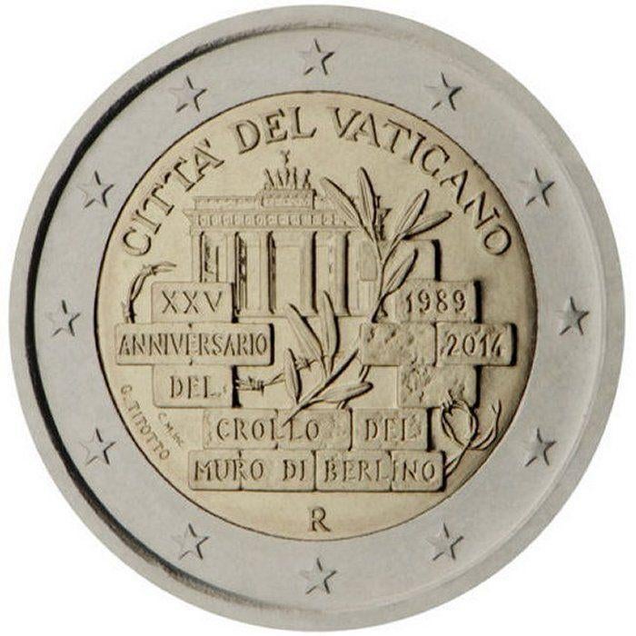 Vaticaan 2 euro Berlijnse Muur 2014 BU in blister - lastig !, Ophalen of Verzenden, Vaticaanstad, 2 euro, Setje