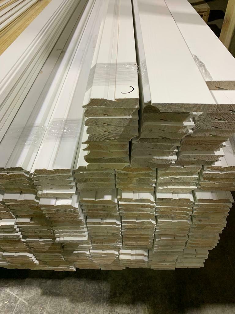 Plinten wit gelakt - grote voorraad - OP=OP, Ophalen, Overige materialen, Nieuw, 200 tot 250 cm