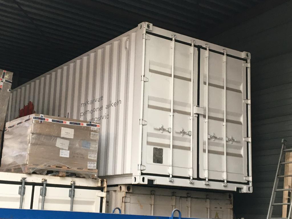 20ft Promotiecontainer / beurscontainer, Ophalen