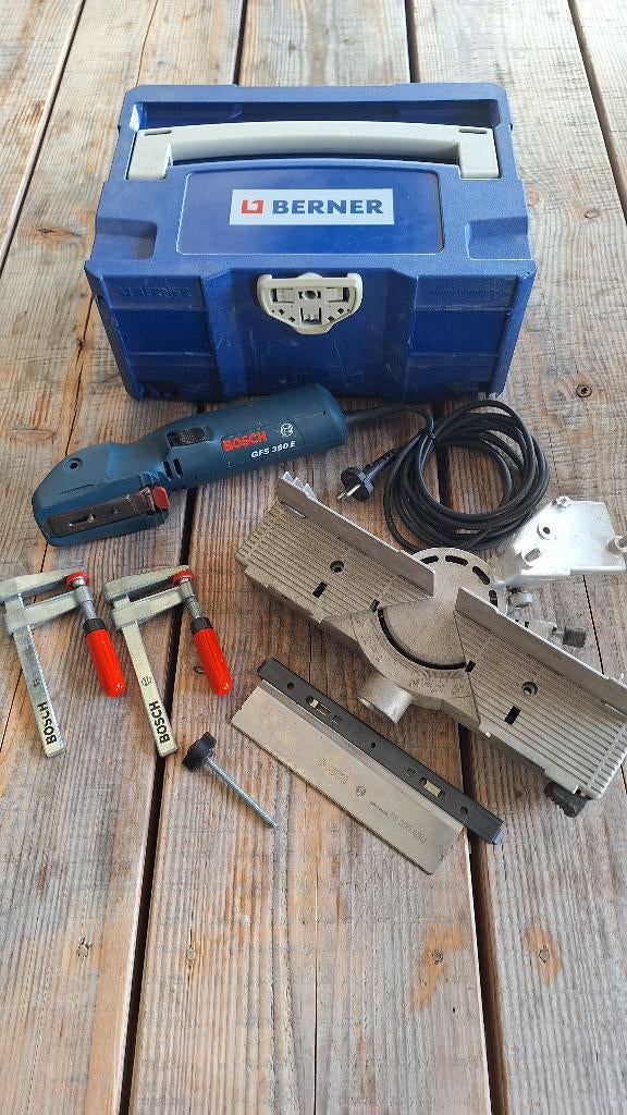 Bosch GFS 350 E electrische Verstekzaag 230v, Doe-het-zelf en Verbouw, ., Ophalen of Verzenden, Zo goed als nieuw, .