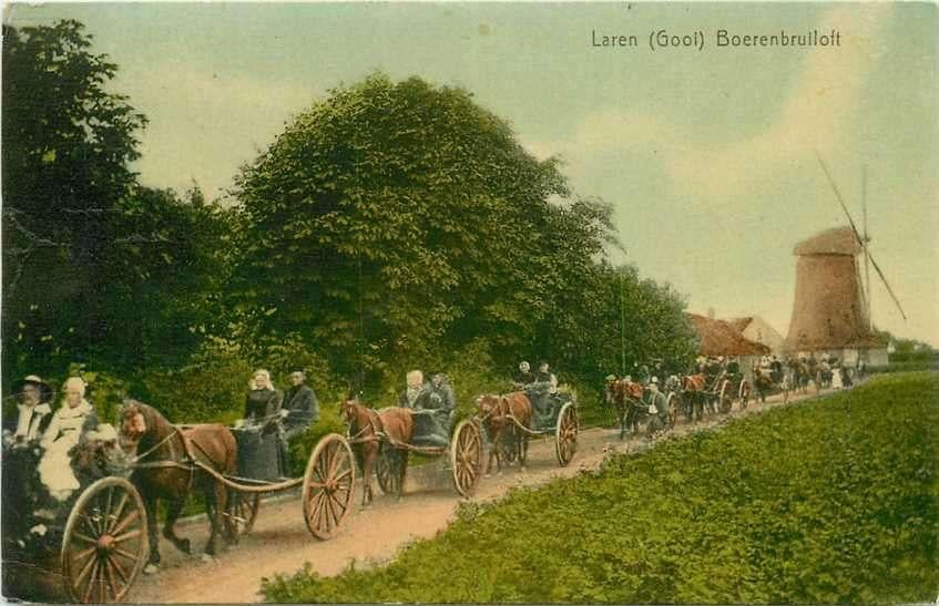 300-145-015 Laren Boerenbruiloft, Ophalen of Verzenden, Voor 1920, Noord-Holland