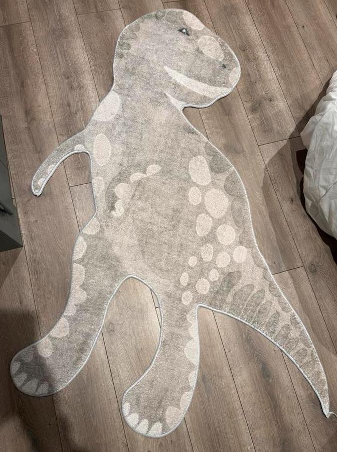 Wasbaar Dino Vloerkleed - Kinderkamer, Ophalen, 100 tot 150 cm, 50 tot 100 cm, Zo goed als nieuw