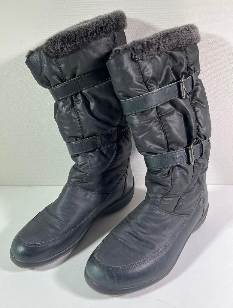Warme Ecco laarzen Maat 40, Kleding | Dames, Schoenen, Zo goed als nieuw, Hoge laarzen, Bruin, Ophalen of Verzenden
