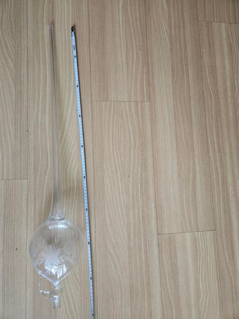 Glazen wijnhevel wijn proever met decoratie, Ophalen