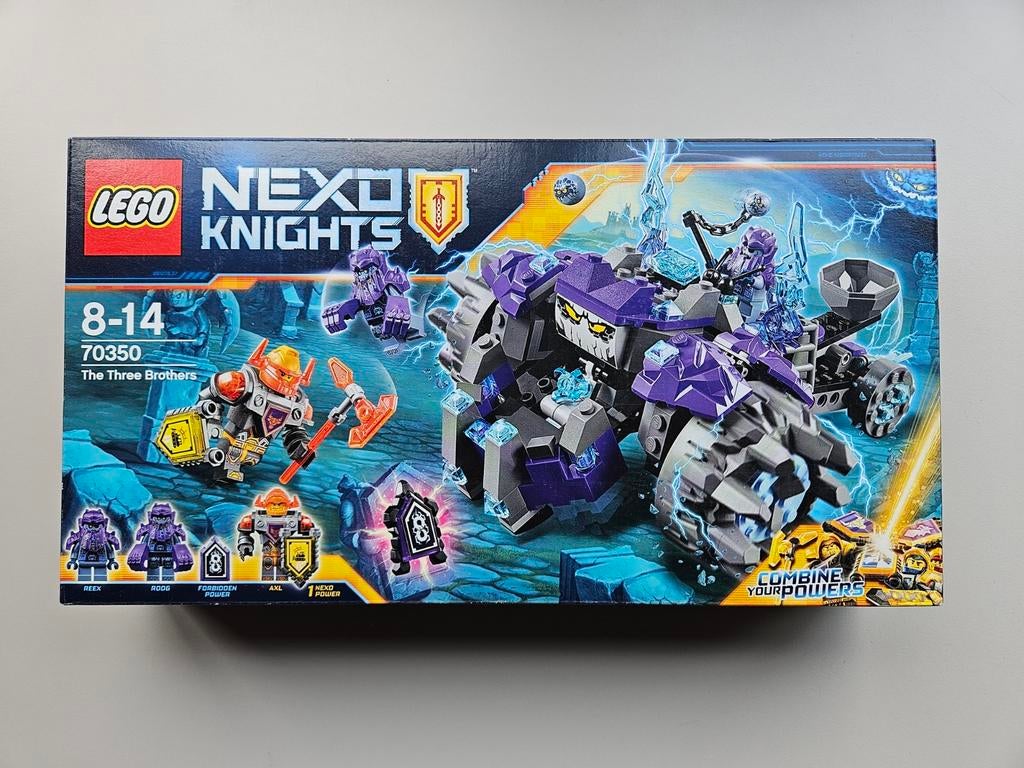 LEGO Nexo Knights 70350 - The Three Brothers, Ophalen of Verzenden, Zo goed als nieuw, Complete set, Lego