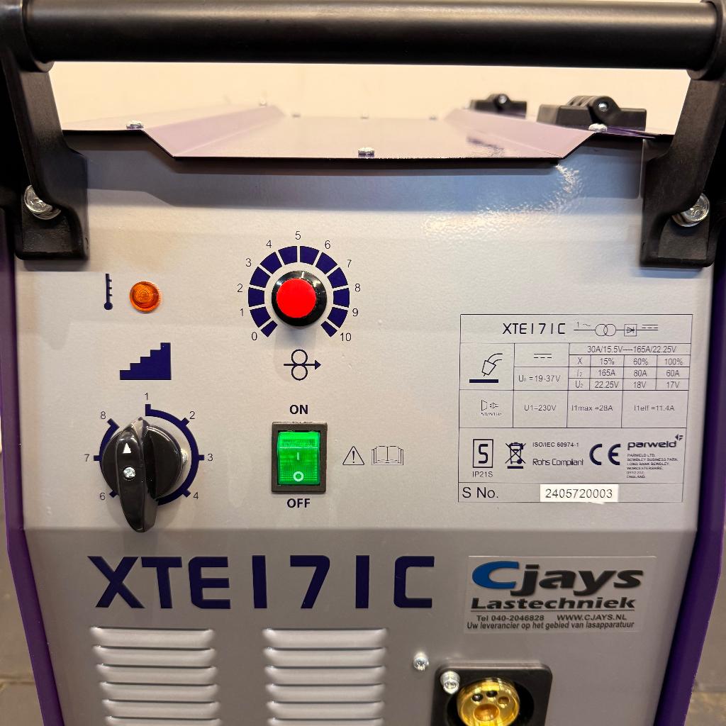 Nieuw Parweld XTE171C Mig Mag lasapparaat Co2 Trafo LGK, Ophalen of Verzenden, 150 tot 250 ampère, Co2, Info@weld-toorts.be
