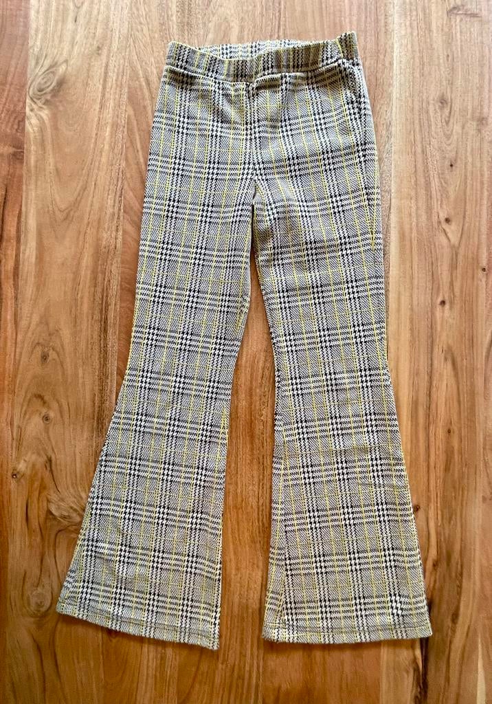 Geruite flared broek Shoeby, maat 134/140, Ophalen of Verzenden, Gebruikt, Meisje, Broek