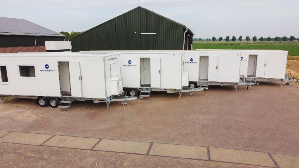 Mobiele woonunits TE KOOP 4 tot 9,00 meter, Ophalen