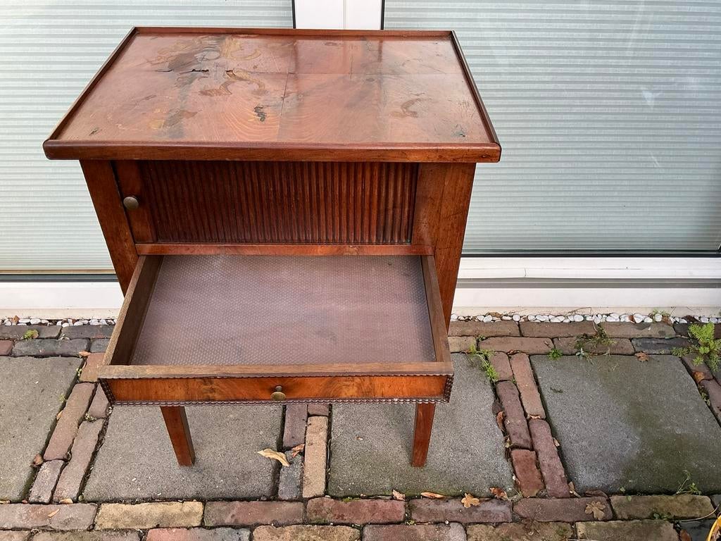 Antiek Biedermeier nachtkastje, Ophalen of Verzenden
