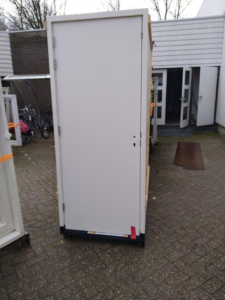 Hardhout kozijn met dichte buiten deur, Doe-het-zelf en Verbouw, Deuren en Horren, Ophalen, Nieuw, Buitendeur, 120 cm of meer