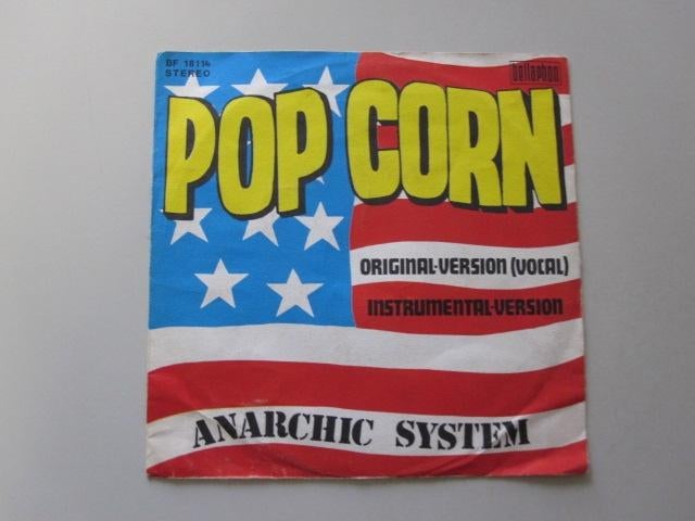 ANARCHIC  SYSTEM -  pop corn - vinyl 7", Gebruikt, 7 inch, Single, Ophalen of Verzenden