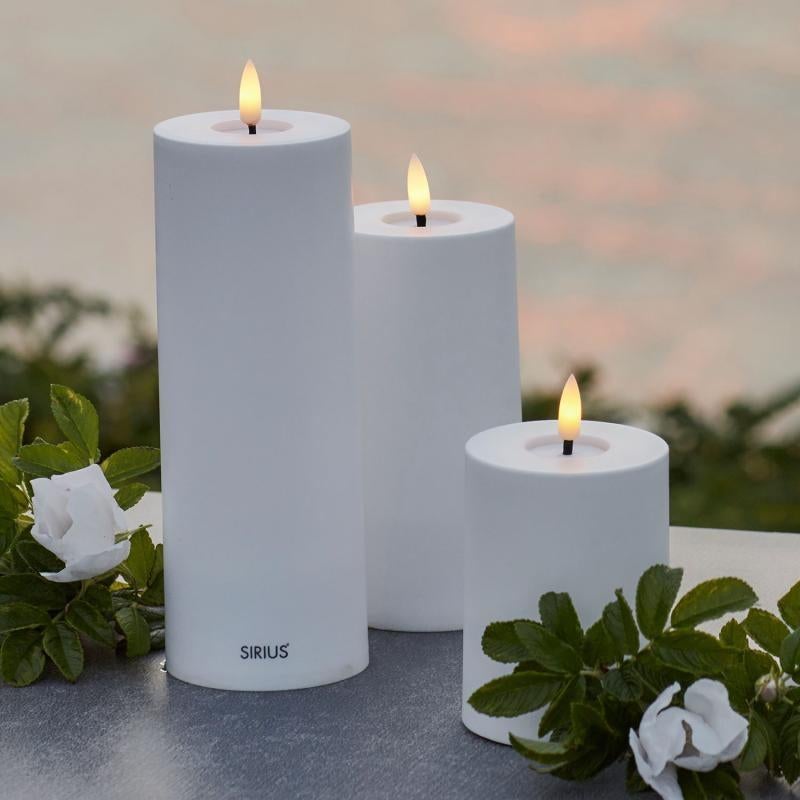 Sirius Solar set 3 stuks buiten LED kaars zonne-energie NW, Zonne-energie, Kunststof, Minder dan 50 watt, Staande lamp