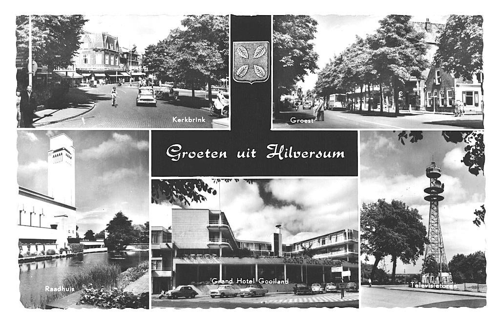991266 Hilversum 1960 Gelopen m mooie zegel witte waterlelie, Ophalen of Verzenden, 1960 tot 1980, Gelopen, Noord-Holland