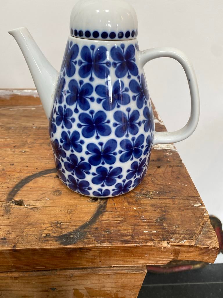 Vintage blauw-witte theepot Rorstrand Mon Amie, Ophalen