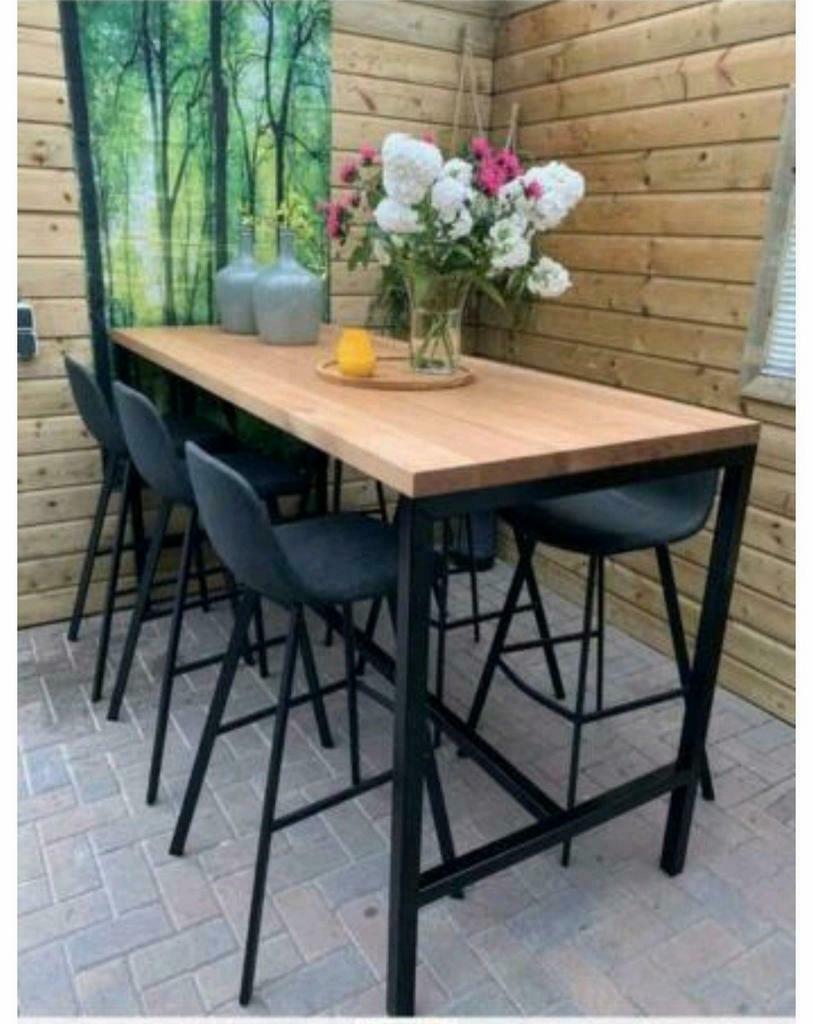 Foto 3 van Bartafel, Hogetafel, Statafel, Eettafel, Industrieel tafel