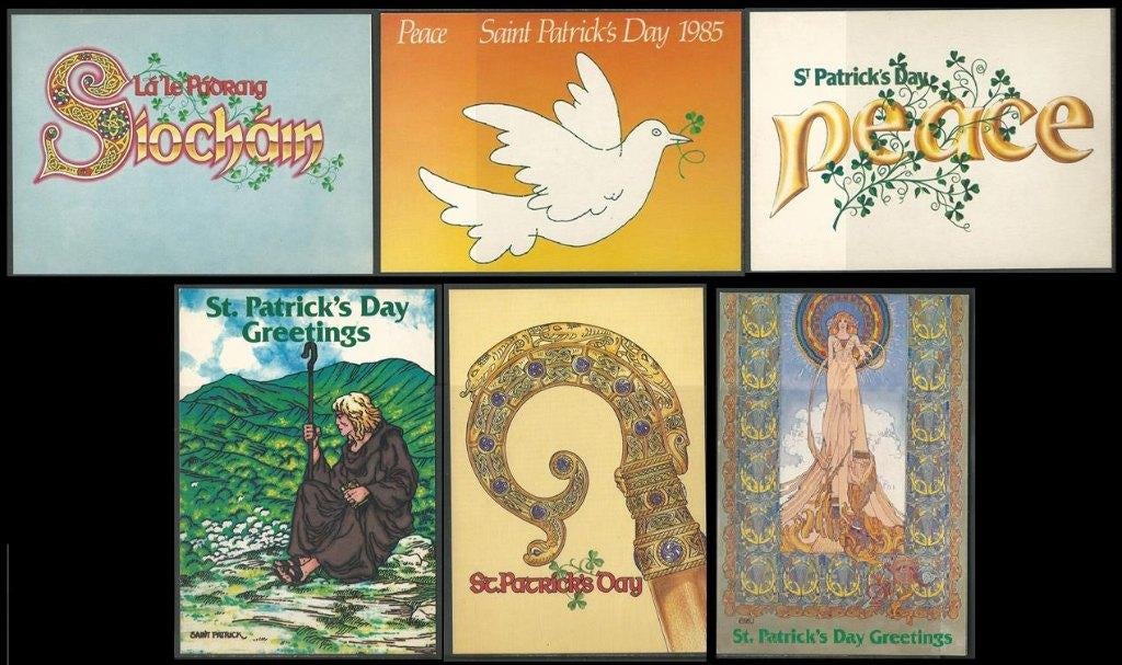 IERLAND 1985 6x St. Patricks Day Postcards, Mint., Verzenden, Ierland, Postfris