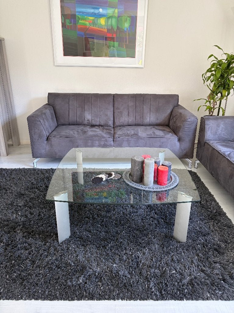 Salontafel, Ophalen, Gebruikt, Glas, 100 tot 150 cm
