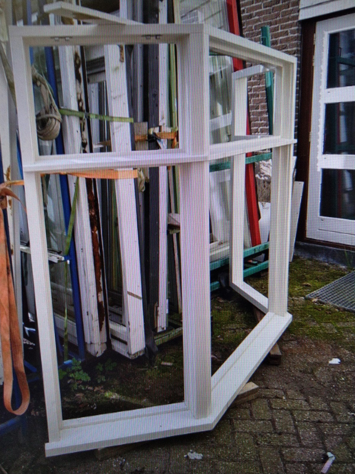 Erker kozijn hardhout, Gevelraam of Ruit, Nieuw, 160 cm of meer, 160 cm of meer