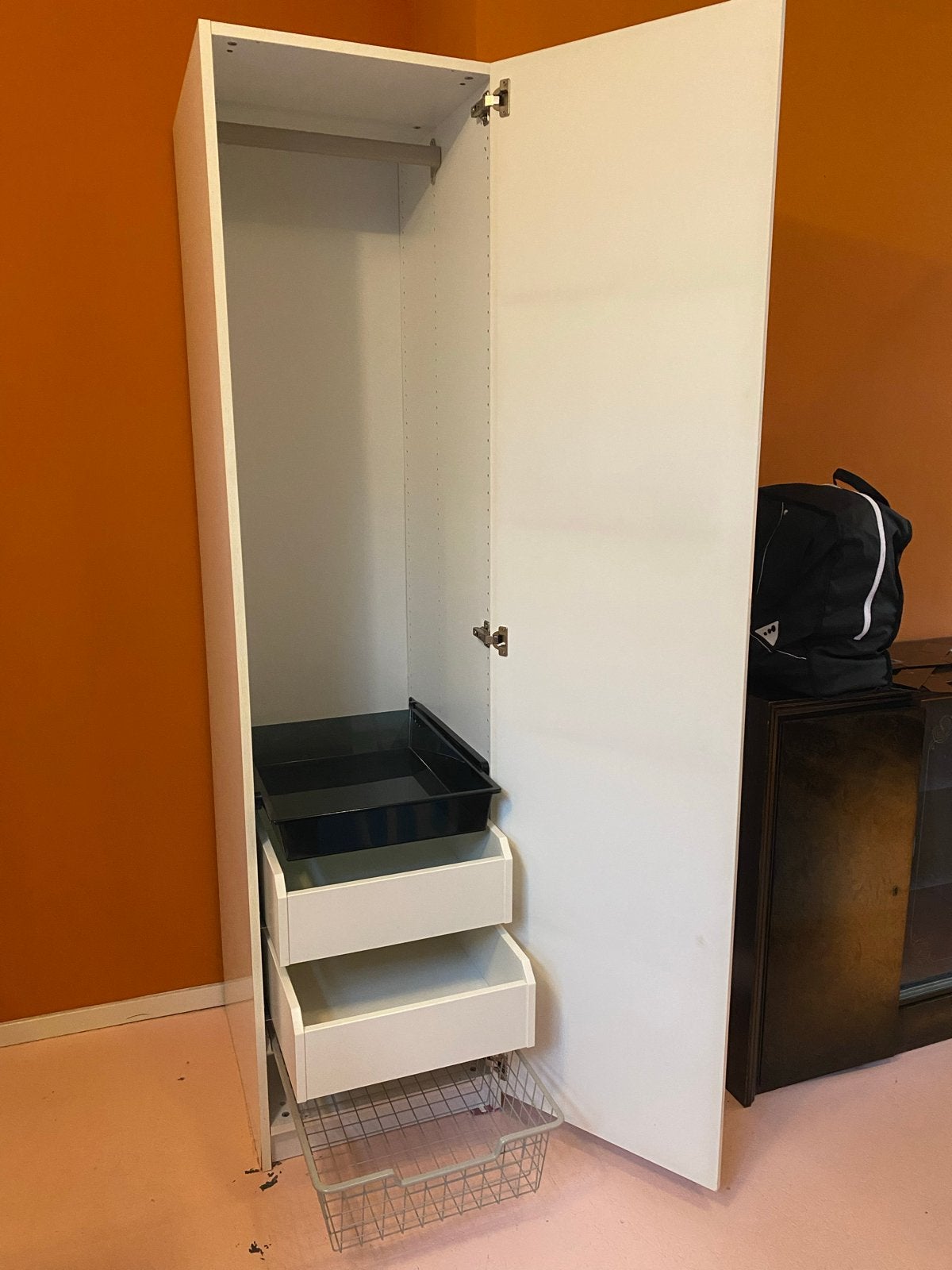IKEA PAX kledingkast met lades en hangruimte, Ophalen, Minder dan 50 cm, Gebruikt, 200 cm of meer