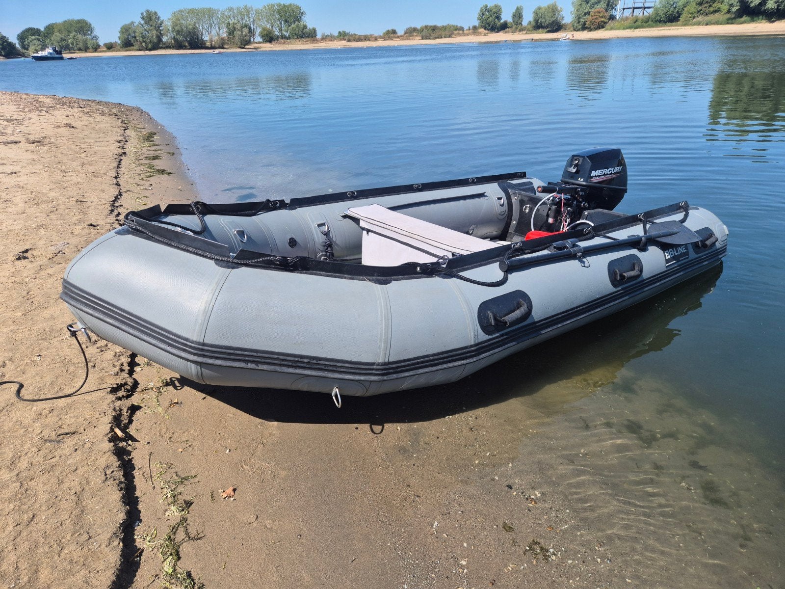 BBline 360 heavy duty met  Mercury 8pk en Merlin trailer, Ophalen of Verzenden, Benzine, Opbergtas, Mercury