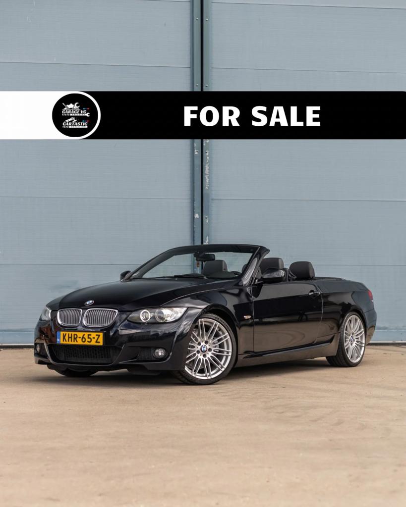 BMW E93 330i High.Exec M-Sport | Aut | Rijkl | Leder, Auto's, Automaat, Achterwielaandrijving, Zwart, Cabriolet
