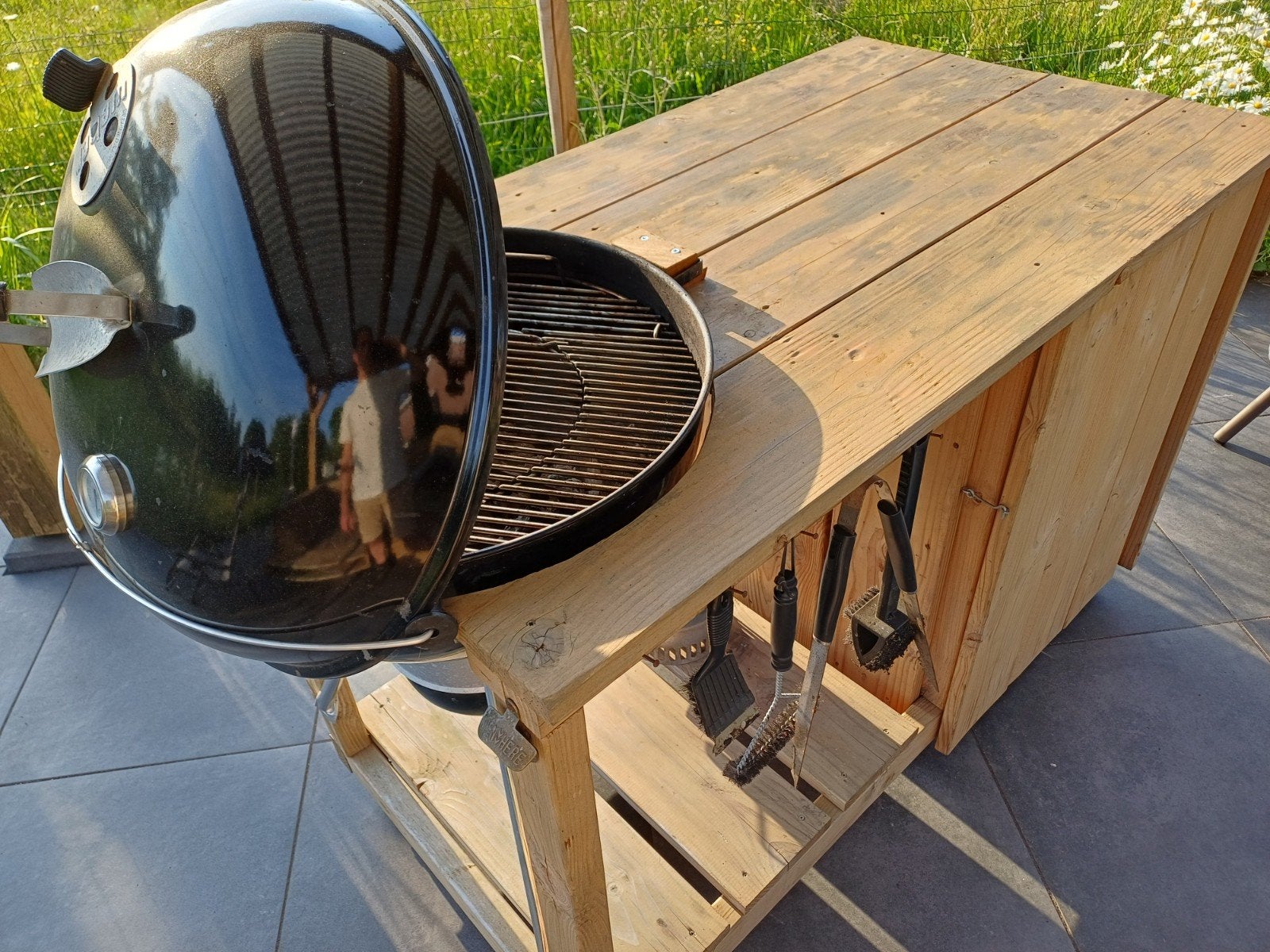 Weber GBS Master-Touch met Douglas meubel, Ophalen, Weber Mastertouch