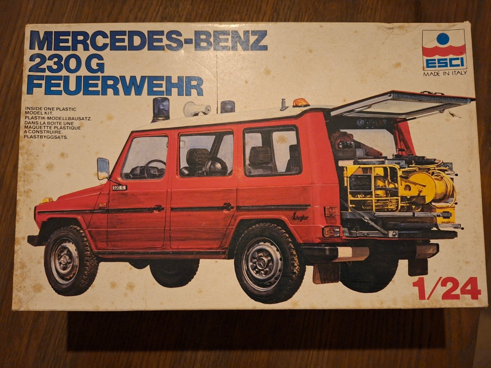esci bouwdoos Mercedes G 230 G feuerwehr brandweer 1/24, Ophalen of Verzenden, Nieuw, Groter dan 1:32, Auto