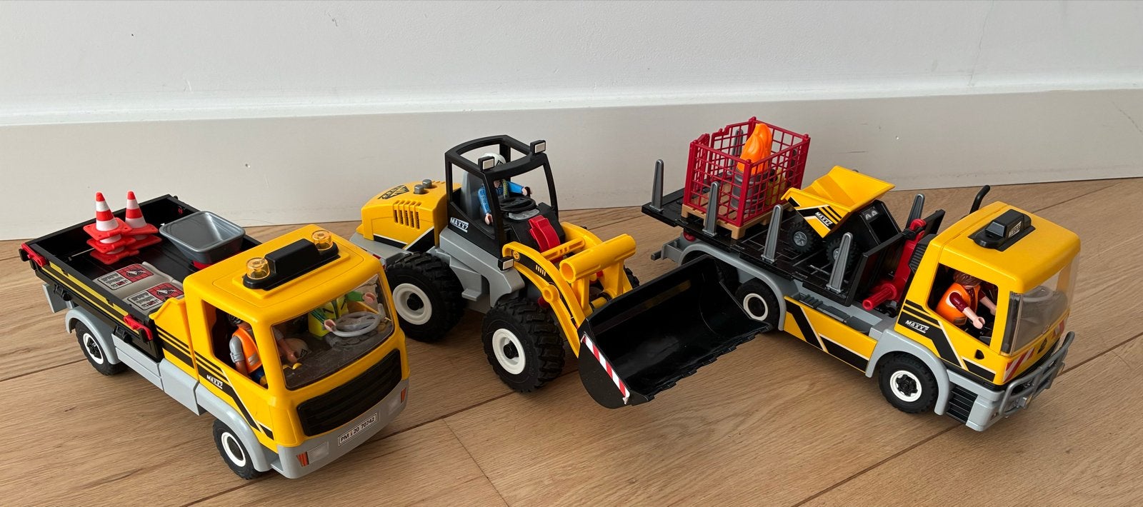 Playmobil MAXXZ Bouwvoertuigen Set (3 stuks), Ophalen of Verzenden, Gebruikt