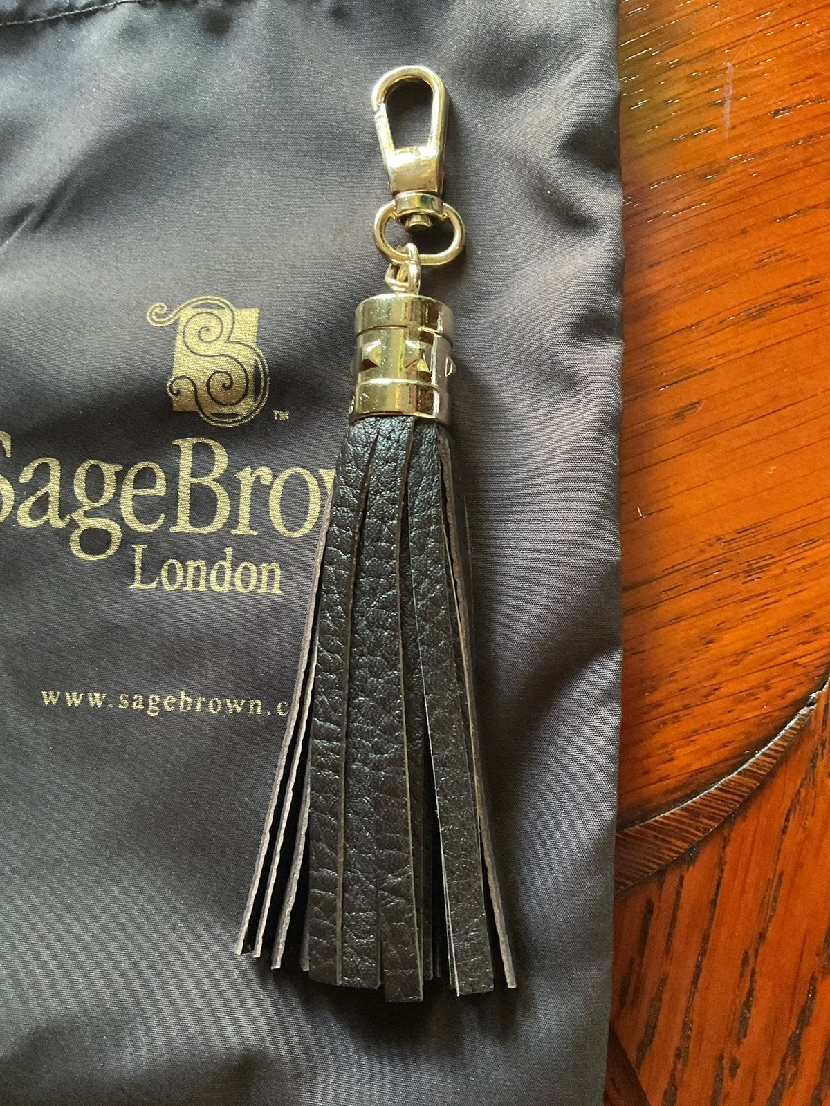 MOOIE NIEUWE SAGEBROWN LONDON SLEUTEL/TASHANGER ECHT LEDER, Ophalen of Verzenden, Nieuw, Overige typen