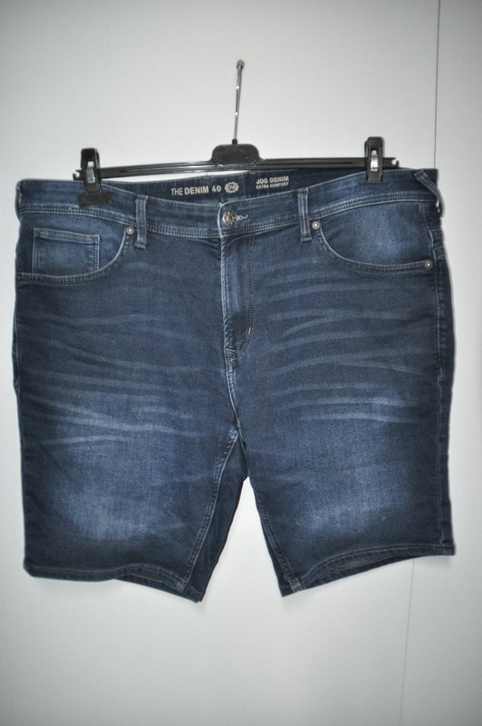 BT30 mannen korte broek spijkerbroek maat 40, Ophalen of Verzenden, Overige maten, Blauw