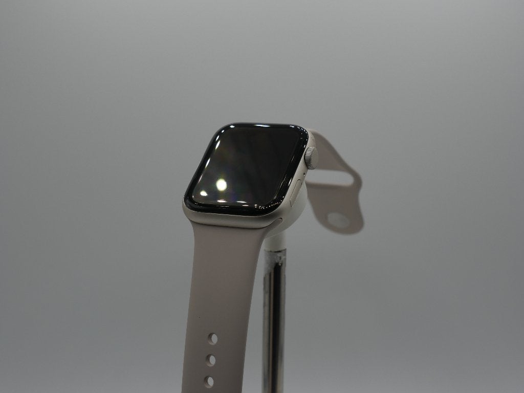 Apple Watch SE GPS 44mm - Zo goed als nieuw, IOS, Ophalen of Verzenden, Zo goed als nieuw, Waterdicht