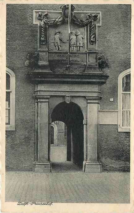 301-035-033 Delft Prinsenhof, Verzenden, Voor 1920, Zuid-Holland