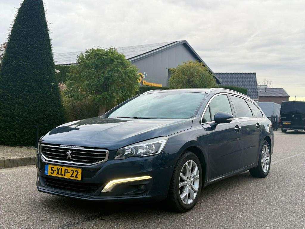 Peugeot 508 SW 1.6 e-HDi Allure 2014 Pano/Navi/Clima/Lmv, Euro 5, Gebruikt, 4 cilinders, Blauw