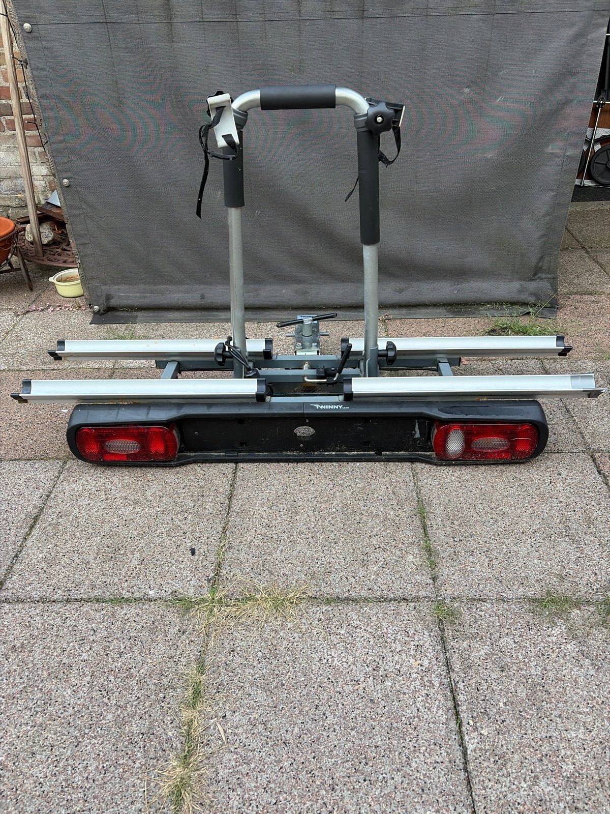 Twinny Load e-BASE Fietsendrager - Functioneel en Robuust, Ophalen, Gebruikt, 2 fietsen, Trekhaakdrager