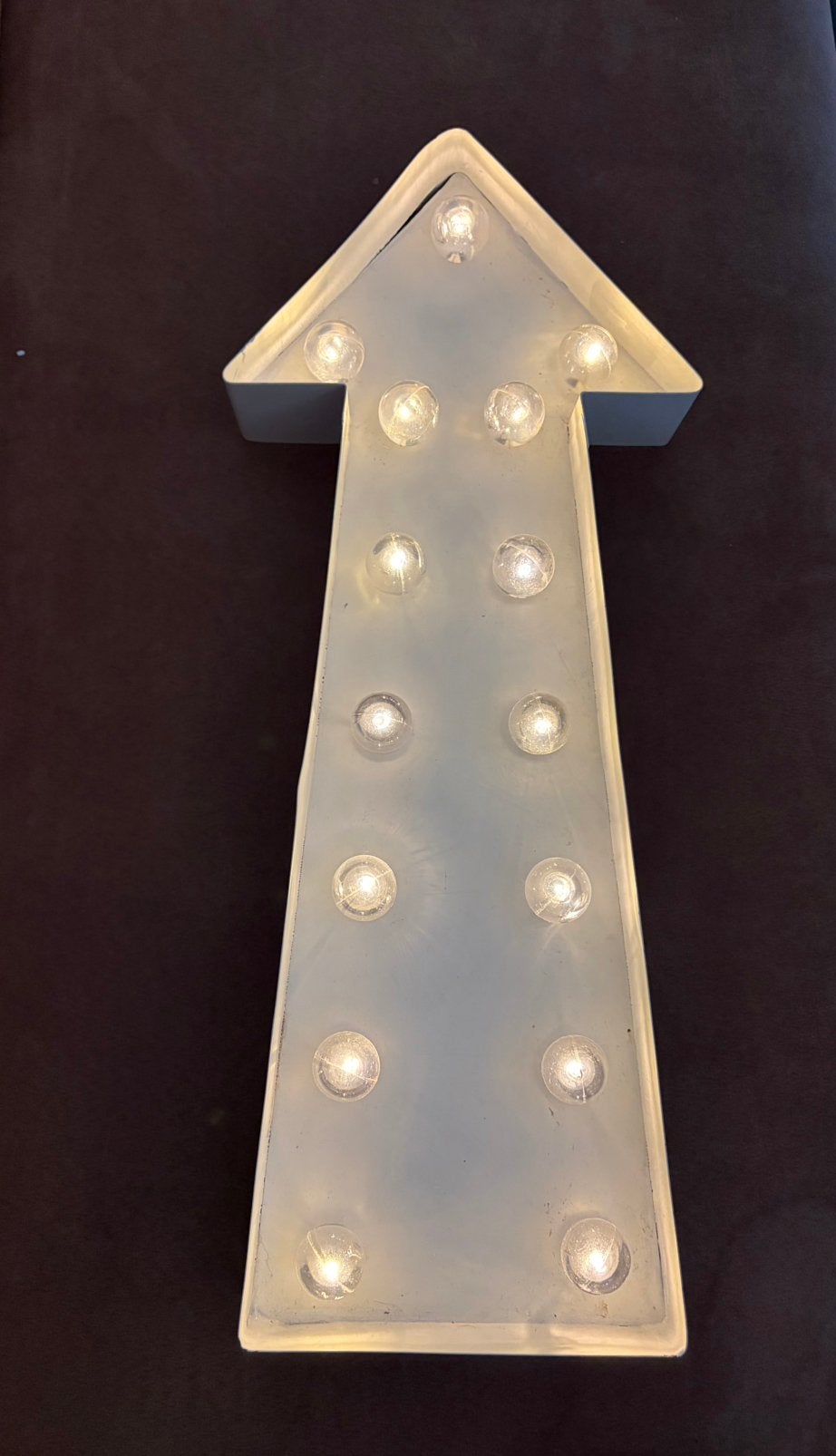 Kermis Lamp Pijl Wit (49 cm), Ophalen of Verzenden