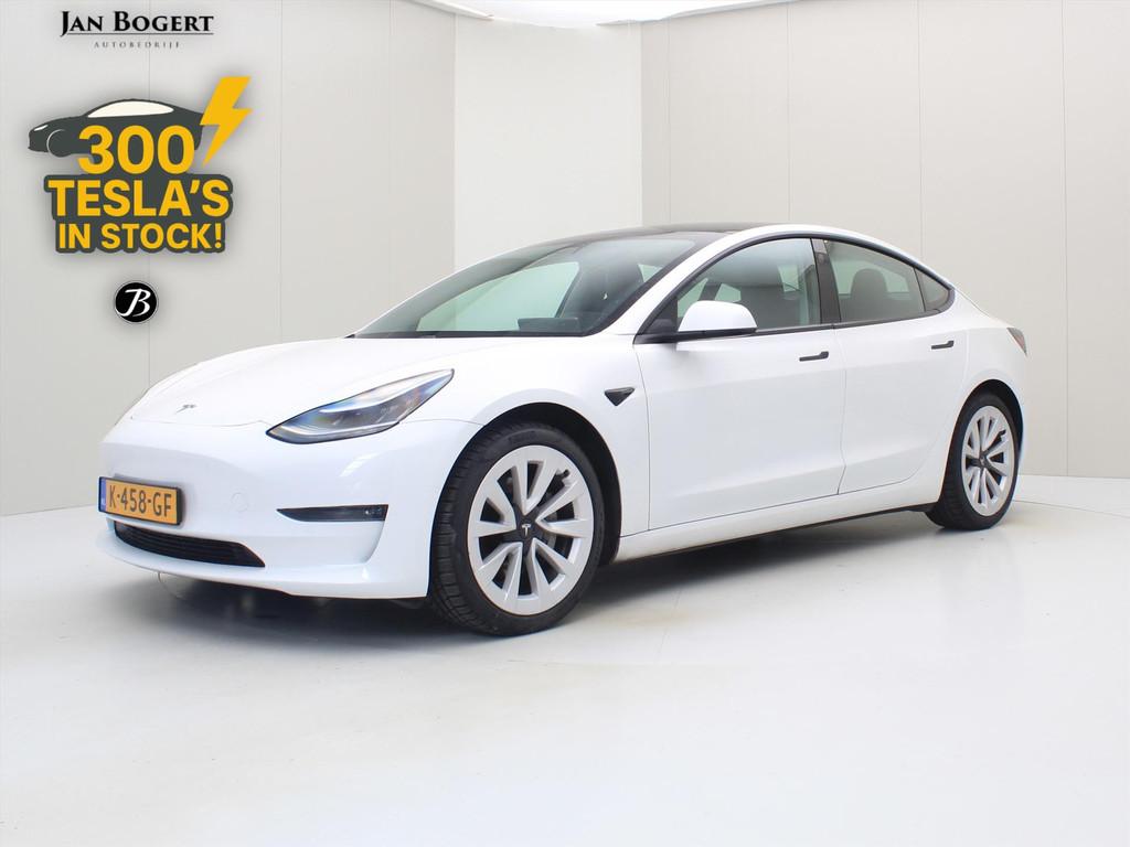 Tesla Model 3 Long-Range AWD 351pk 75 kWh 95% SoH FACELIFT [, Auto's, Tesla, Automaat, Gebruikt, Zwart, Wit