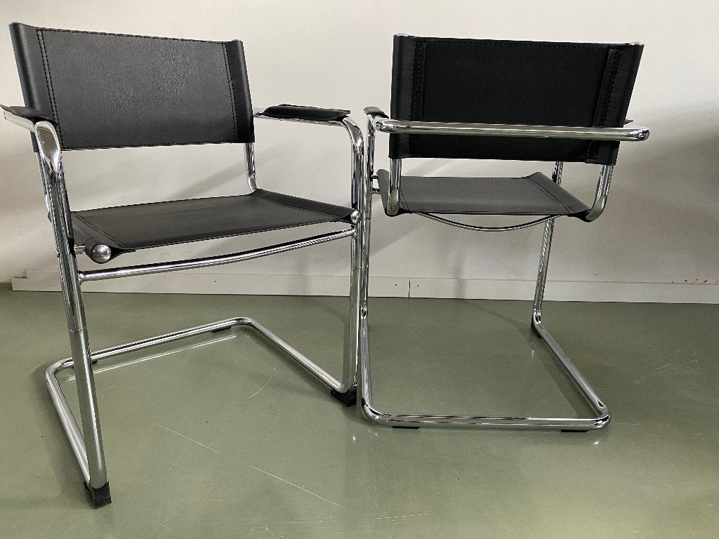 Buisframe design stoel zwart, Zwart, Nieuw, Ophalen of Verzenden, Vijf, Zes of meer stoelen