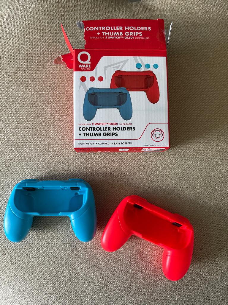 Nintendo Switch Qware controller grips, Overige controllers, Nieuw, Ophalen of Verzenden, Draadloos