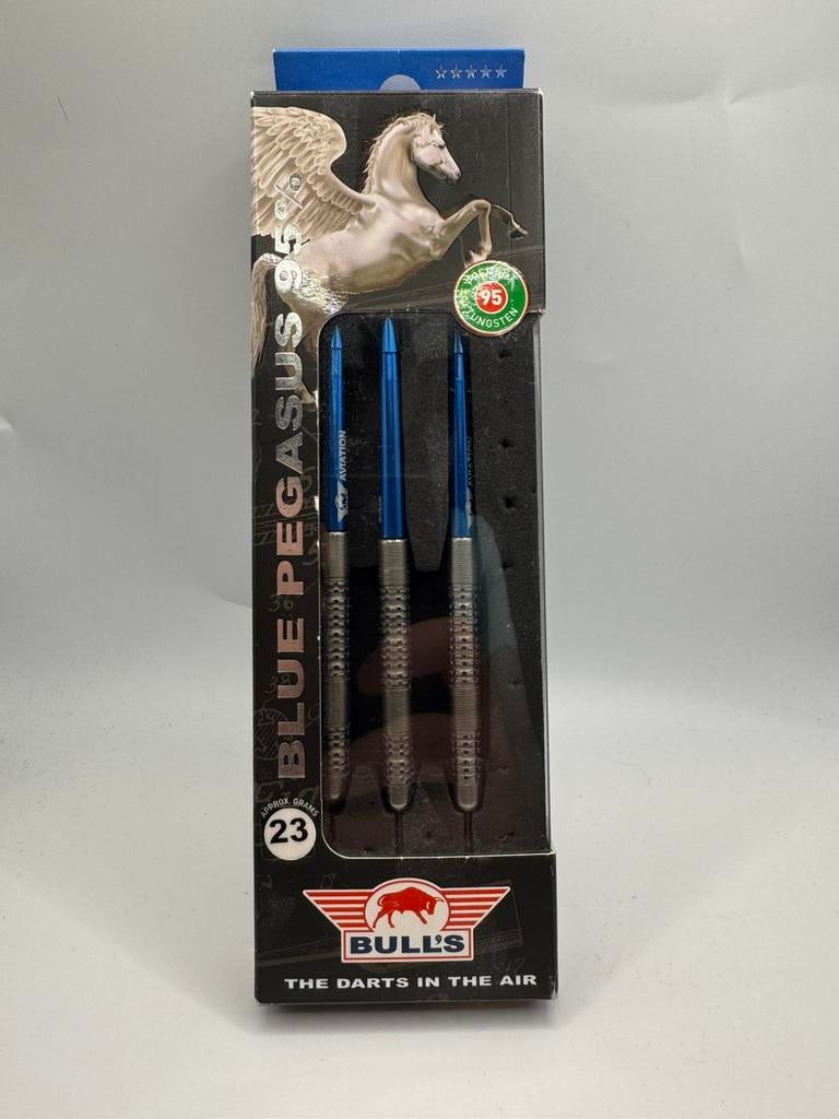 Bull’s Blue Pegasus B 23 Gram Dartpijlen, Sport en Fitness, Darts, Ophalen of Verzenden, Zo goed als nieuw, Nvt, Pijlen