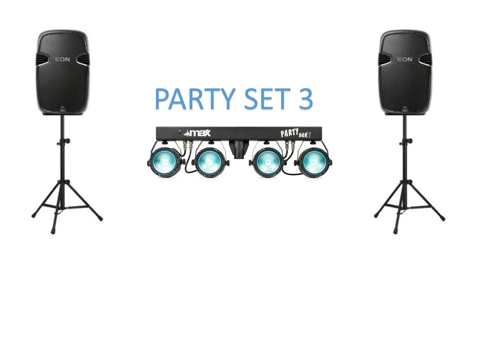 Niet kopen, gewoon huren! Complete Partysets voor Feesten, Muziek en Instrumenten, Ophalen, Gebruikt, 1000 watt of meer, P.A.