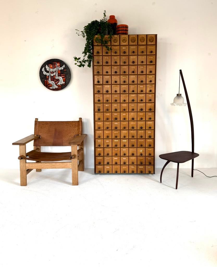 Vintage hengellamp ‘60, Vintage retro buisframe design rotan webbing papercord deens, 100 tot 150 cm, Ophalen of Verzenden, Zo goed als nieuw