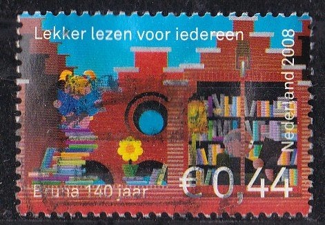 Jubileumpostzegels – 140 jaar Bruna - gebruikt – NVPH 2574, Postzegels en Munten, Postzegels | Nederland, Verzenden, Na 1940, Gestempeld