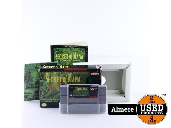 Super Nintendo Game: Secret of Mana (Amerikaanse versie), Nintendo, Zo goed als nieuw, Support@nintendo.com, 11-1 Hokotate-cho, Kamitoba, Minami-ku
Kyoto 601-8501
Japan