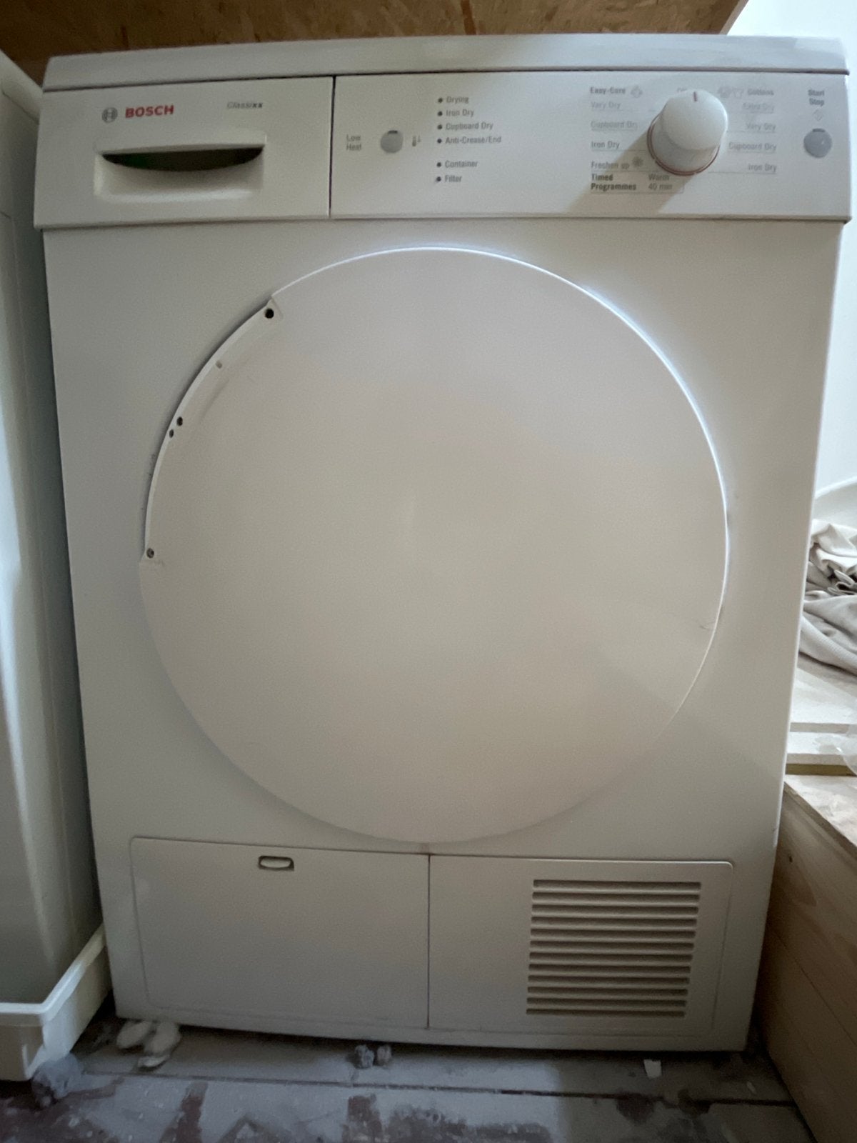 Bosch Classicx Wasdroger - Betrouwbaar en Efficiënt, Ophalen, 6 tot 8 kg, Gebruikt, Luchtafvoer