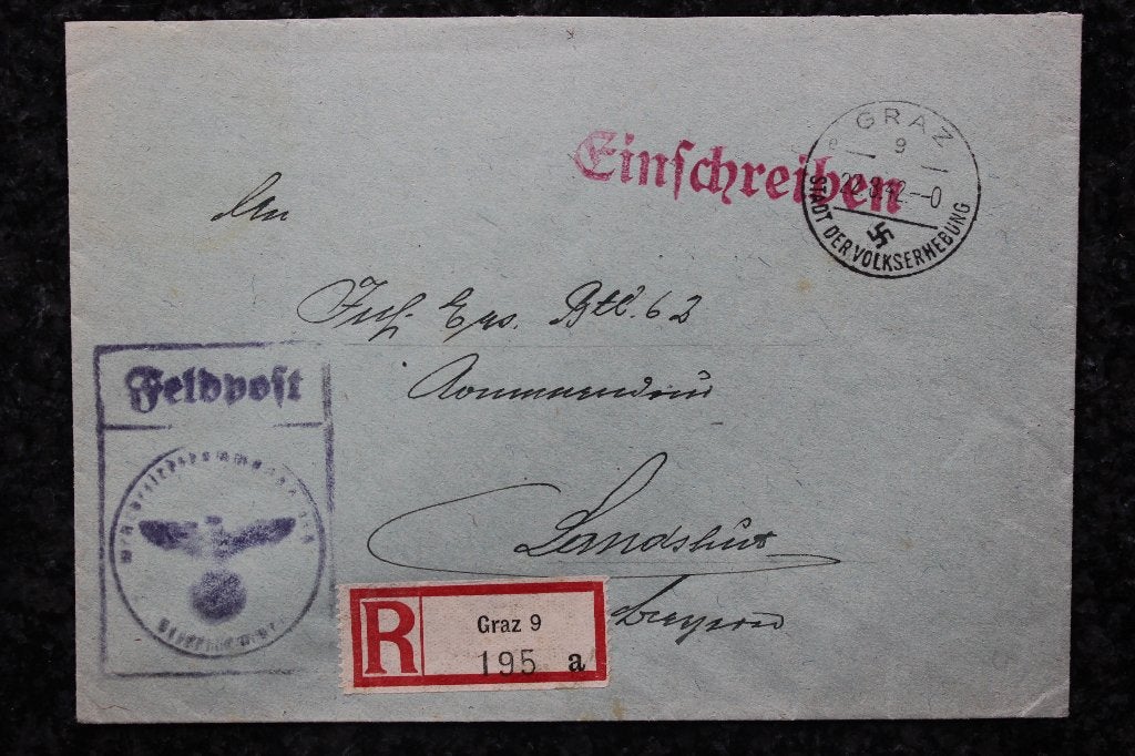 WO II DUITSE RIJK 10 AANGETEKENDE FELDPOSTBRIEVEN, Ophalen of Verzenden, Brief
