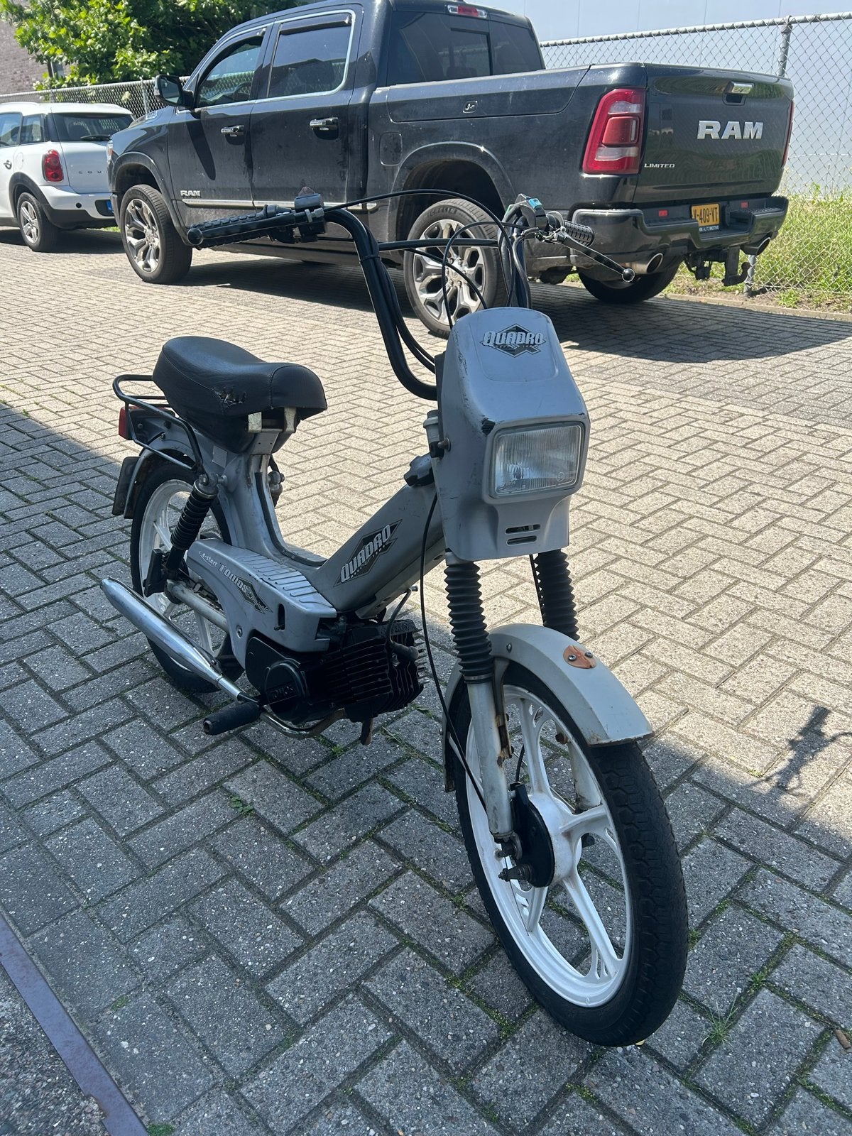 Tomos Quadro 50cc met kenteken en elektrische start, Ophalen, Gebruikt, Quadro, Maximaal 25 km/u